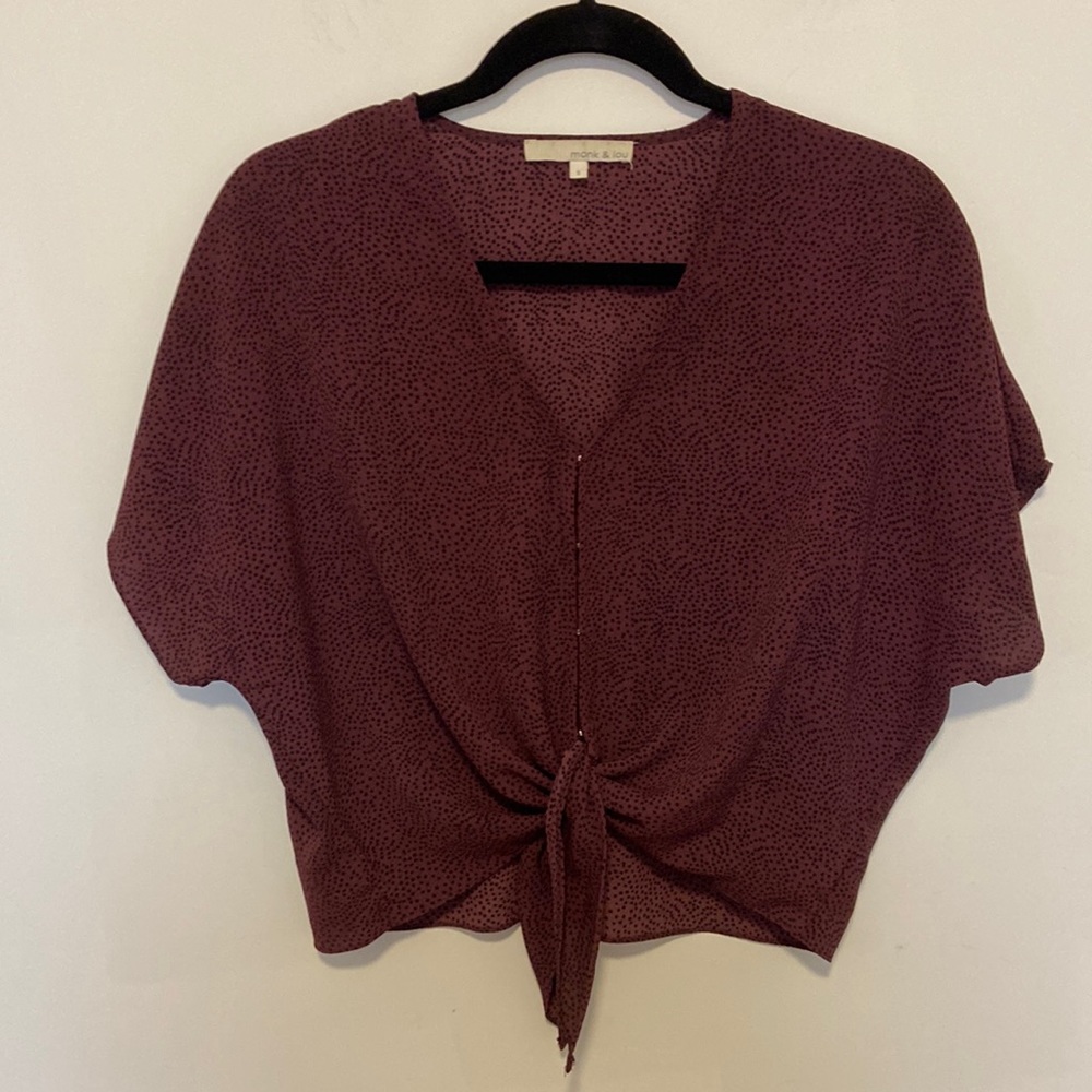 Monk & Lou tie blouse